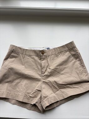 Old Navy Beige High-Rise Chino Bermuda Shorts